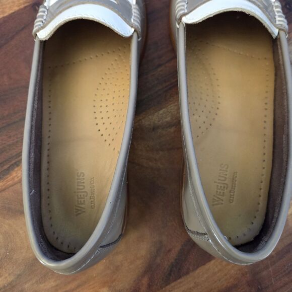 GH Bass Weejuns Colorblock Penny Loafer Women’s 7.5/8M Taupe/Off White 3998 268 - Picture 10 of 12